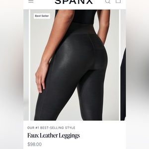 Spanx Faux Leather Leggings